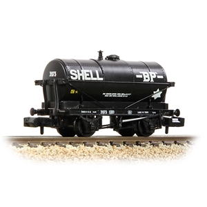 373-660 14T Tank Wagon 'Shell/BP' Black (image for) 373-660 14T Tank Wagon 'Shell/BP' Black